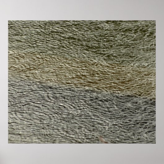 雨滴リップル抽象芸術自然撮影 ポスター (正面)