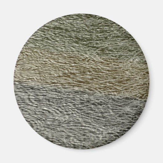 雨滴リップル抽象芸術自然撮影 マグネット (正面)