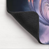 雨滴付き透明チューリップ マウスパッド (コーナー)