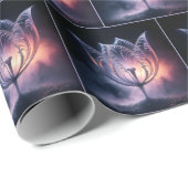 雨滴付き透明チューリップ ラッピングペーパー (ロールコーナー)