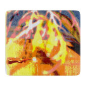 雨滴抽象芸術 カッティングボード (正面)