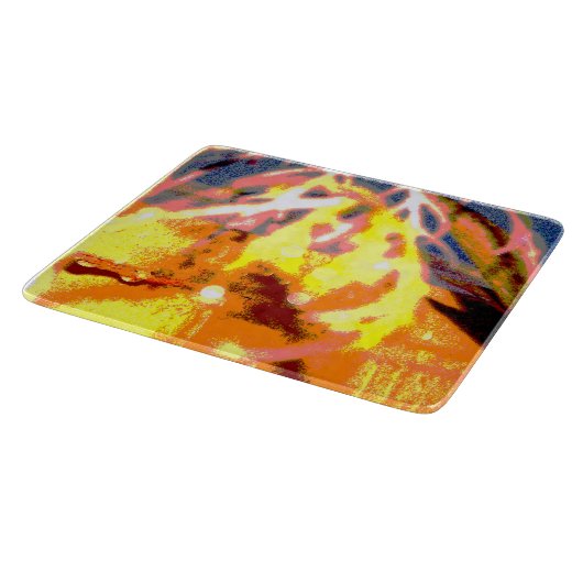 雨滴抽象芸術 カッティングボード (角)