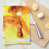 雨滴抽象芸術 キッチンタオル (四つ折り)