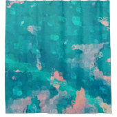 雨滴抽象芸術 シャワーカーテン (正面)