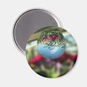 雨滴磁石のバラ マグネット (正面/裏面)