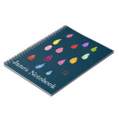 雨滴艺术拼贴 可爱拼贴 波西米亚风 ノートブック (左側)