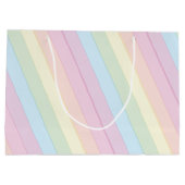 雨滴虹の赤ちゃんシャワー ラージペーパーバッグ (裏面)