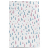 雨滴赤ちゃんシャワーギフト ミディアムペーパーバッグ (正面)