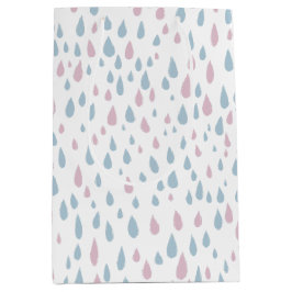 雨滴赤ちゃんシャワーギフト ミディアムペーパーバッグ