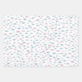 雨滴赤ちゃんシャワーギフト ラッピングペーパーシート (正面3)