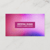 雨滴、ウィンドウクリーナー、クリーニングサービス 名刺 (正面)