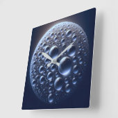 雨滴 スクエア壁時計 (傾斜)