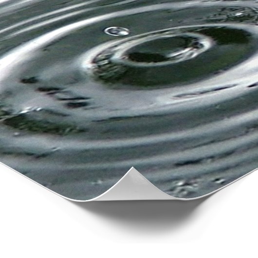 雨滴 ポスター (角)