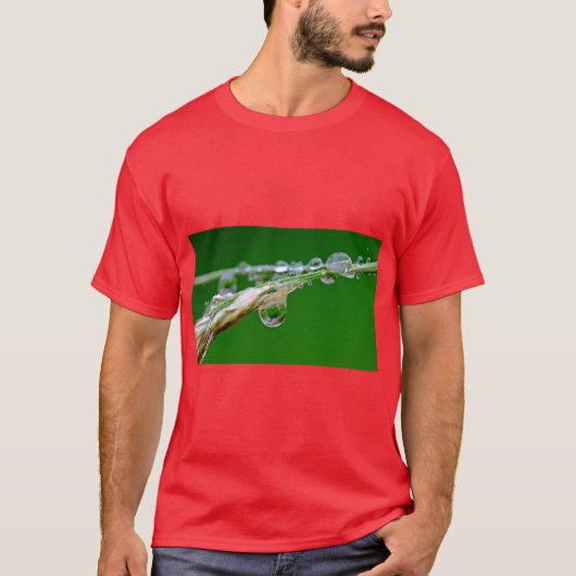 「雨滴」ミニマルデザインTシャツ Tシャツ (正面)