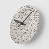 雨滴 ラウンド壁時計 (傾斜)