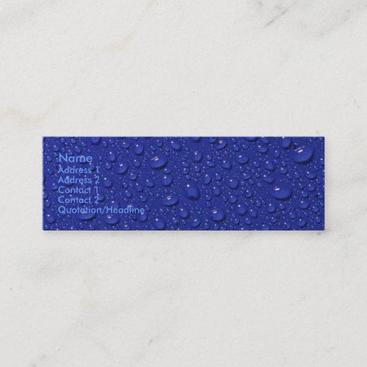 雨滴 – 名刺 (正面)