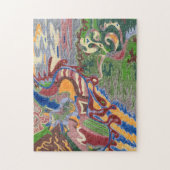 「雨滴」抽象芸術アート ジグソーパズル (縦)