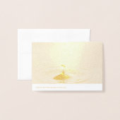 雨滴 箔カード (裏面封筒付き)