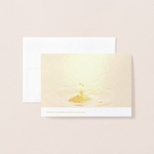 雨滴 箔カード (裏面封筒付き)