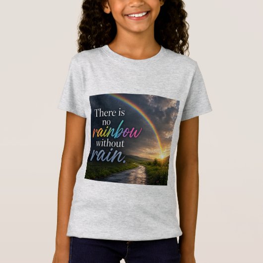 雨無くして虹なし Tシャツ (正面)