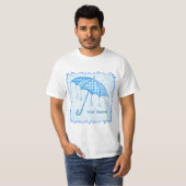雨用パラソル Tシャツ (正面フル)