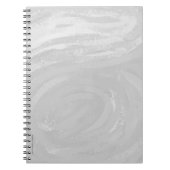 雨空のグレーのうねり ノートブック (正面)