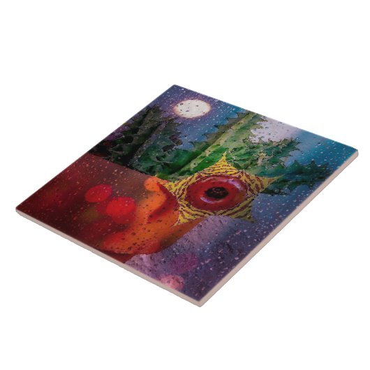 雨窓から持ち上げサボテン タイル (側面)