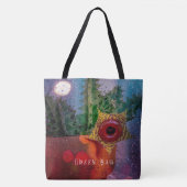 雨窓から持ち上げサボテン トートバッグ (正面)