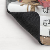 雨窓の秋の本 マウスパッド (コーナー)