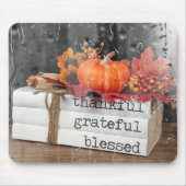 雨窓の秋の本 マウスパッド (正面)