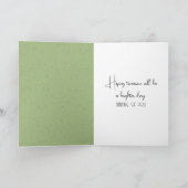 雨窓の黒猫 カード (内部)