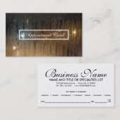 雨窓アポイントメント 予約カード (正面/裏面)