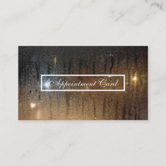 雨窓アポイントメント 予約カード (正面)