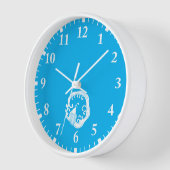 雨竜の丸い時計の円 壁時計 (傾斜)