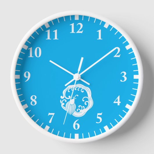 雨竜の丸い時計の円 壁時計 (正面)