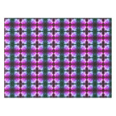 雨粒が着色された白いバラ抽象芸術 テーブルクロス (正面(横))