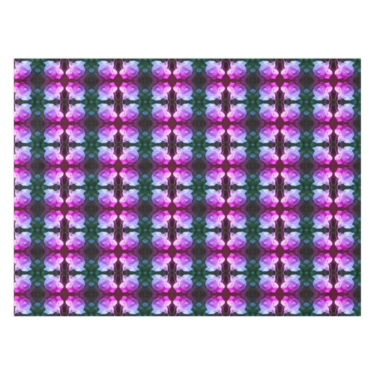 雨粒が着色された白いバラ抽象芸術 テーブルクロス (正面(横))