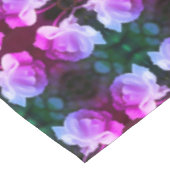 雨粒が着色された白いバラ抽象芸術 テーブルクロス (アングル)