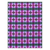 雨粒が着色された白いバラ抽象芸術 テーブルクロス (正面)