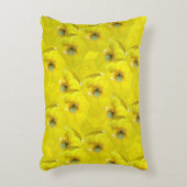 雨粒が舞い上がる日当たりの良い黄色いトウモロコシ アクセントクッション (正面(垂直))