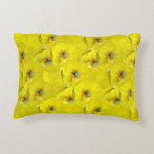 雨粒が舞い上がる日当たりの良い黄色いトウモロコシ アクセントクッション (裏面)