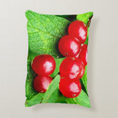 雨粒が近い赤い果実 アクセントクッション (裏面(縦))