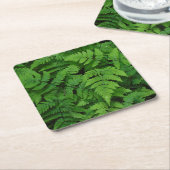 雨粒のワシントン州 スクエアペーパーコースター (アングル)