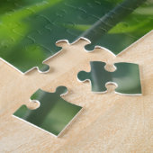 雨粒の入った緑のトマト自然 ジグソーパズル (側面)