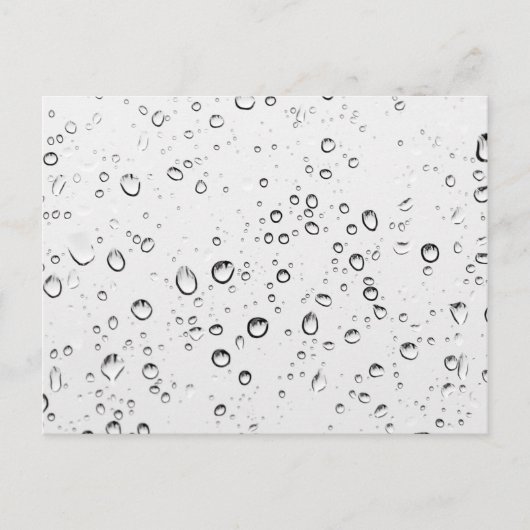雨粒の落下 ポストカード (正面)