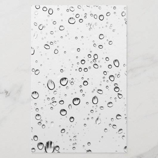 雨粒の落下 便箋 (正面)