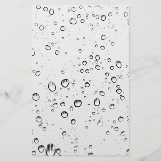 雨粒の落下 便箋 (正面)