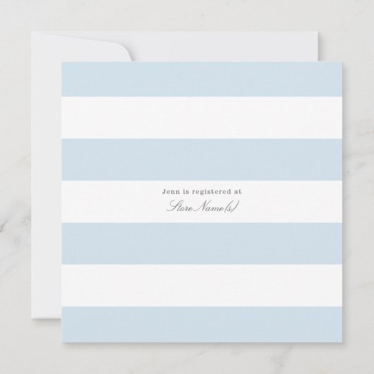 雨粒の赤ちゃんシャワー 招待状 (裏面)