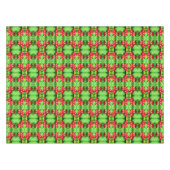 雨粒を持つ赤い果実抽象芸術自然 テーブルクロス (正面(横))