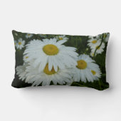 雨粒オンデイジーワイルドフラワーフローラ ランバークッション (裏面)